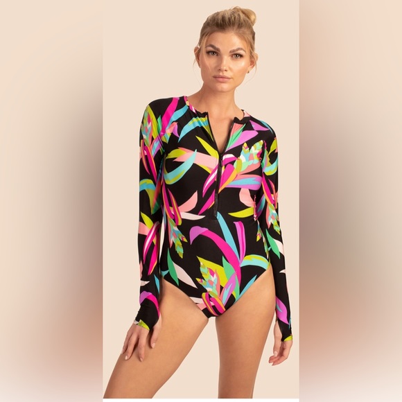 Birds of Paradise Paddle Suit NWT size 14 - Picture 2 of 7